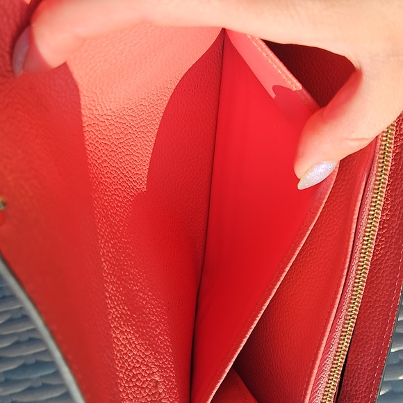 Louis Vuitton Pink Empreinte Long Wallet Gold LV Logo w/Box + Dustbag - Picture 8 of 15